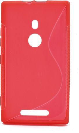S-Curve Gel TPU case cover for Nokia Lumia 925 - Translucent Red