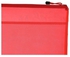 Fabric Document Case With Zipper - Red