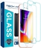 Tech Armor Apple iPhone 6 Plus/6s Plus, iPhone 7 Plus, iPhone 8 Plus Ballistic Glass Screen Protector [2-Pack]