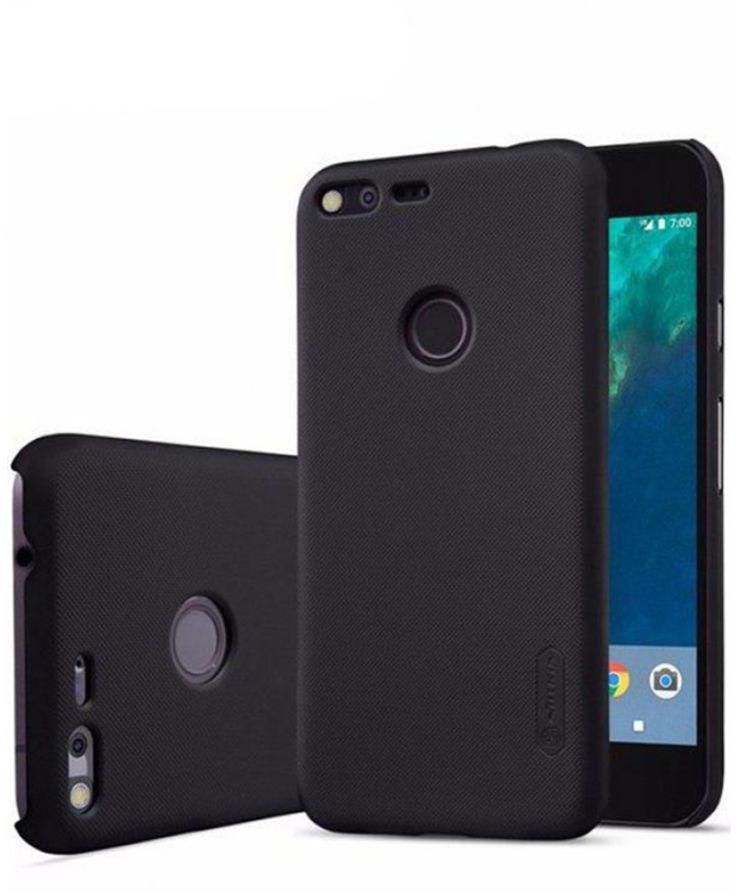 Frosted Shield Case Cover With Screen Protector For Google Pixel Black