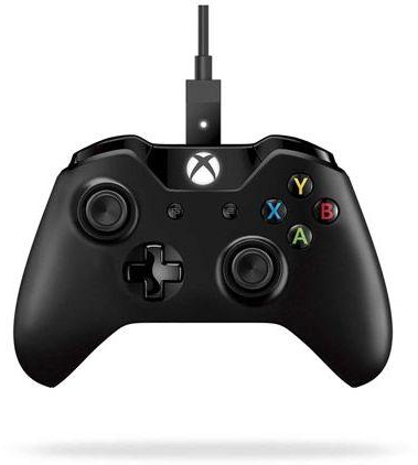 Xbox One Controller + Cable for Windows, Black