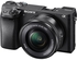 مجموعة عدسات من سوني الفا a6300 - 24.2 ميجابيكسل, كاميرا رقمية ميرورليس, اسود