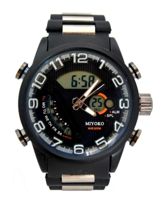 Miyoko MQ1512-BK Stainless Steel Watch - Black