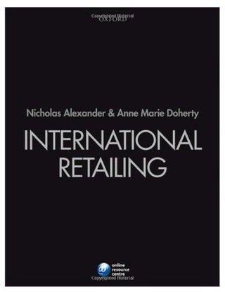 International Retailing Paperback