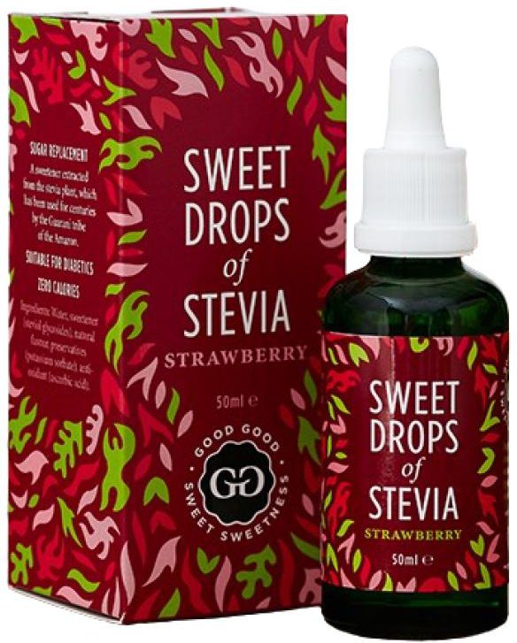 VIAHEALTH SWEET DROPS OF STEVIA – STRAWBERRY 50ML