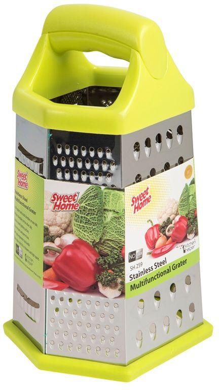 Sweet Home Sh260 Six Sides Grater and Peeler Vegetable Tool- Medium, Stainless Steel Material