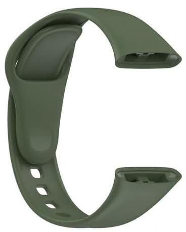 Silicone Watch Band Compatible with Xiaomi Mi Watch Lite 3 - Olive