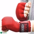 Max Strength Boxing Hand Wraps Inner Gloves For Punching Knuckle And Fist Protection Elasticated Long Wrist Wrap Great For MMA, Muay Thai, Kickboxing Fingerless, Red