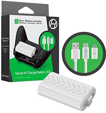 Hyperkin"Game N' Charge" Battery Kit for Xbox Wireless Controller (Xbox Series X/Xbox Series S) (White) - Xbox Series X;