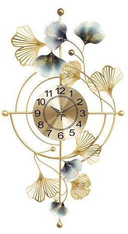 Genuine Home And Office DIY Interior Wall Clock - Gold/Green