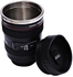 Camera Lens Style Coffee Mug With Cover Black 13 x 8 x 8cm