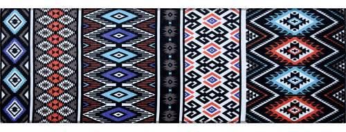Arabesque Light Weight Runner Carpet, 200x67 cm, Multi Colors - MB11