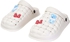 Get Plastic Clog Slippers For Women, 39 EU - White with best offers | Raneen.com