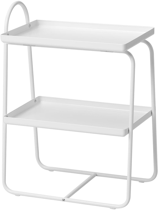 HATTÅSEN Bedside table/shelf unit - white