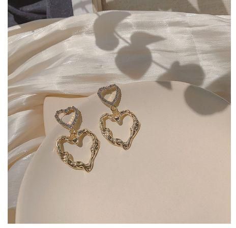 SWEET MEMORY Women Charm Jewelry Heart-shaped Stud Earrings