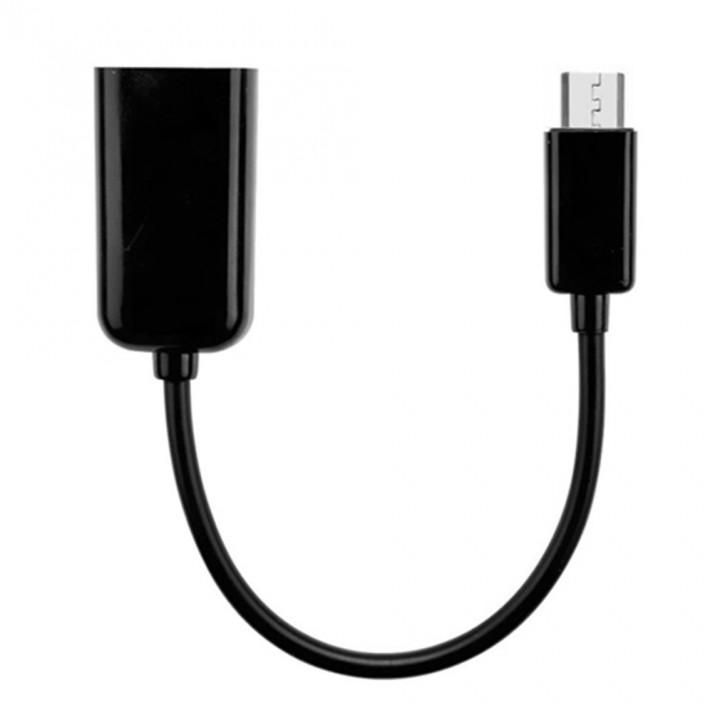 Micro USB OTG Adapter Cable USB OTG Cable Converter Data Cable For Phone Black black one size