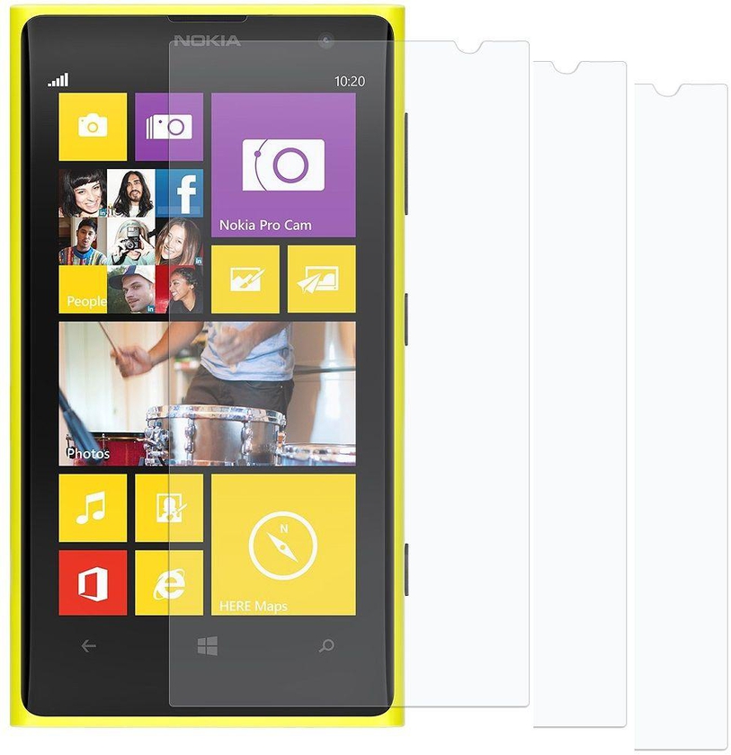 Nokia Lumia 1020 Crystal Clear LCD Screen Protector Screen Guard Cover Shield Film Filter (3 Pcs)