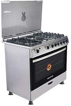 Polystar 4 Gas Burner +2 Hot Plate With Oven Grill Cooker
