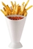 Serving Plate For Potatoes, Salad, French Fries - Plastic - White