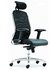 Executive Ergonomic Mesh Leather Chair With Headrest-Black