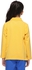 El Alsson Whole School Winter Long Sleeve Polo Triple Pickee Brushed with Embroidered Logo, Yellow