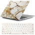 Gold Marble Hard Plastic Shell Case with Keyboard Skin Cover for Apple MacBook Pro 15 -15.4in (2016-2017 Model)