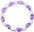 Purple Crystal & AAA Zircon Amethyst 18K k Gold Plated Bracelet