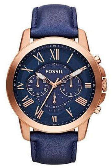 Fossil -FS4835 Leather Watch - Blue.