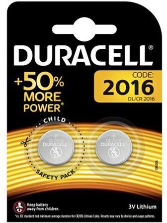 Duracell Batteries lithium Coins 2016 2PK