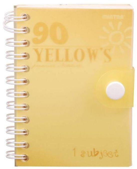 Mintra Lined Ninety Notebook – A6– Yellow