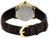 ساعة يد رسمية بعقارب طراز LTP-V002GL-1B - مقاس 25 مم - لون بني للنساء