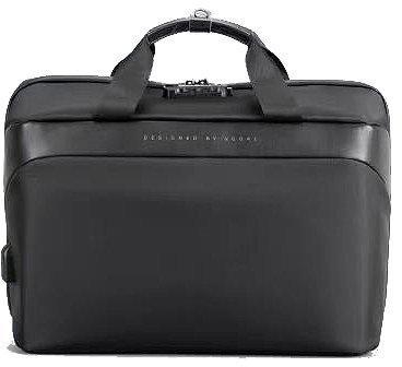 Lavvento, Laptop Shoulder Bag 15.6 Inch, USB Port,Black