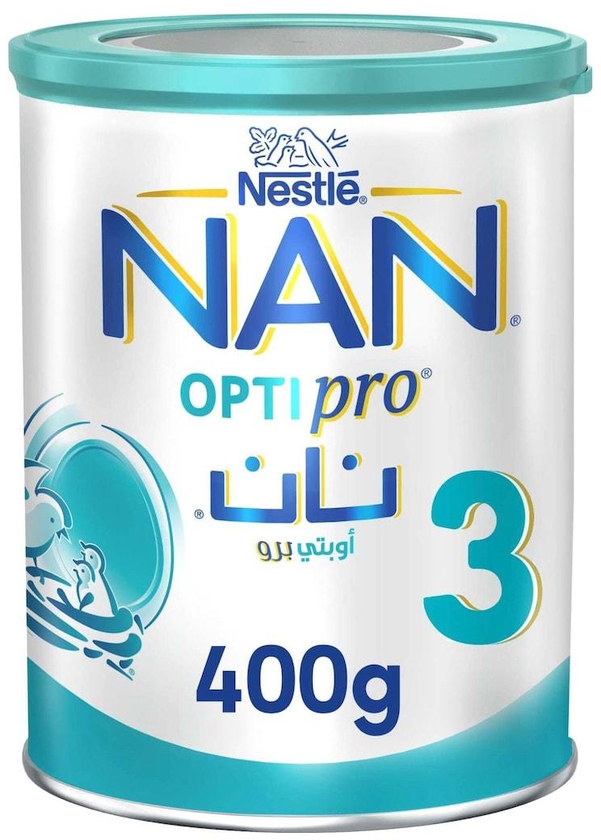 Nestle NAN Optipro 3 Growing up Milk From 1 to 3 Years With 2&rsquo;FL and BL Probiotic 400g