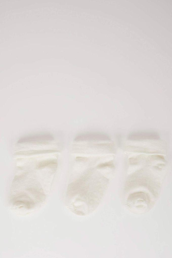 Defacto Baby Boy Seamless 3 Piece Cotton Long Socks