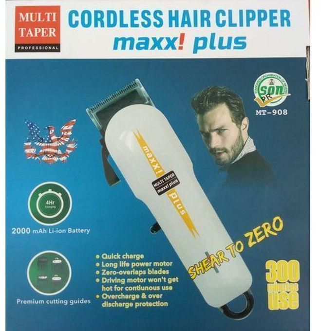Multi Taper Prominent Rechargeable Hair Clipper - Maxx! Plus MT-908