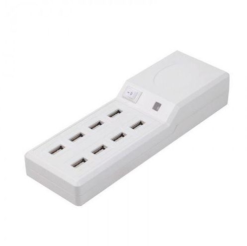 Platinet Plcusb8 Family Charger 8-Port Usb - 10A - White [42654]