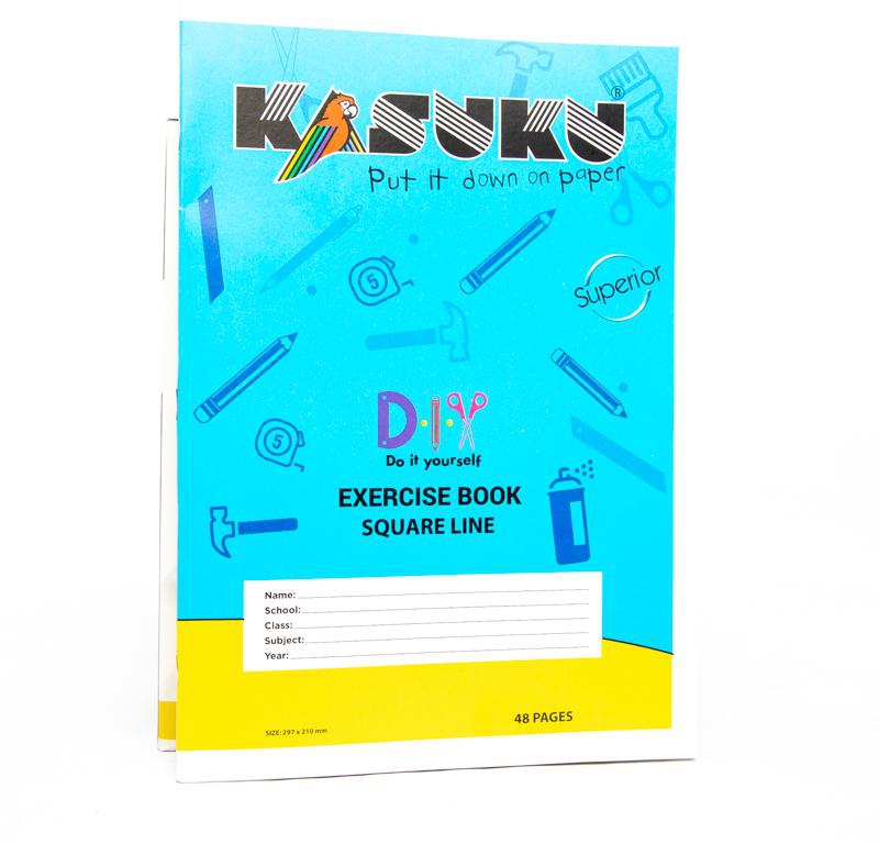 Kasuku Superior Exercise Book A4 48 Pages Square Line (SQ)