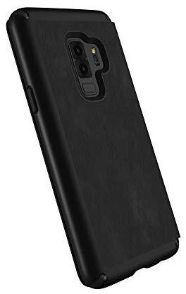 Speck Presidio Folio Leather Case for Samsung Galaxy S9 Plus - Black