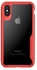 Generic Shock-Proof Soft Case Cover For Apple iPhone X Red/Clear