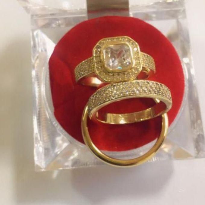 Rommanel Wedding Ring Set Gold Plated G9