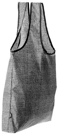 KNALLA Carrier bag, black, white