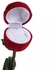 Red Stem Rose Flower Engagement Ring Case Wedding Ring Box