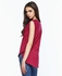 Ravin Decorated Buttoned T-Shirt - Burgundy