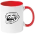 Troll Face Mug White/Red 11ounce