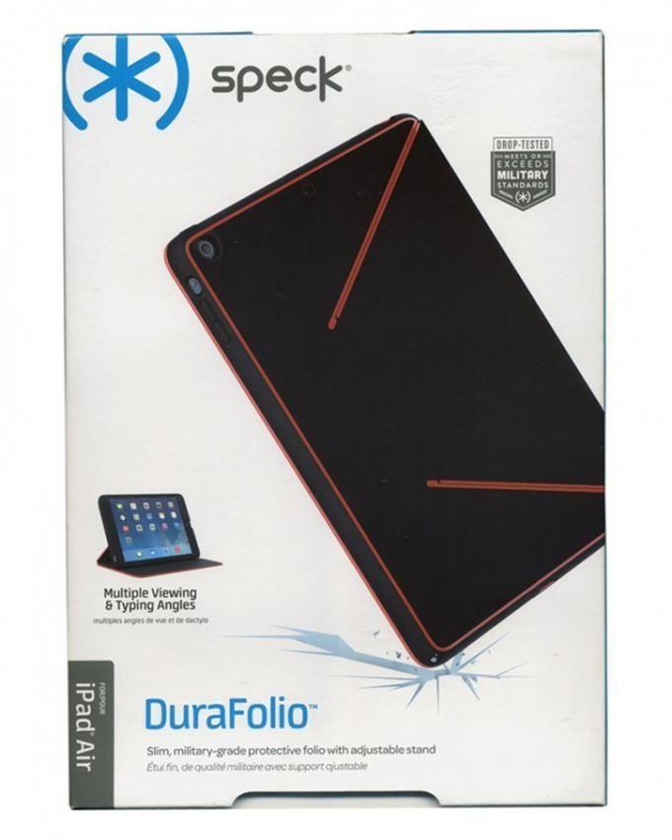 Speck SPK-A2588 DuraFolio Case for iPad Air1 - Black / Poppy – Red