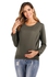 Fashion 2022 Nursing Long Sleeve T-shirt Women's Comfy Solid Blouse Shirt Tunic Top For
