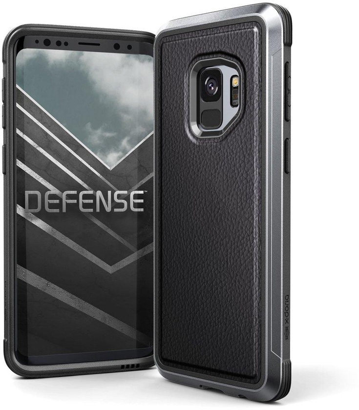 Original X-Doria Defense Lux Protective Case for Samsung S9 (Black Leather)