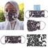 aZeeZ Monochrome Butterflies Women's Face Mask - 3 Layers + 5 SMS Filter - One Size