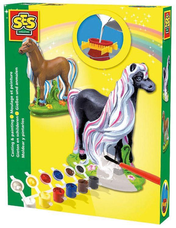 Ses Fancy Horse Plaster Casting & Painting Kit - 10 Pieces