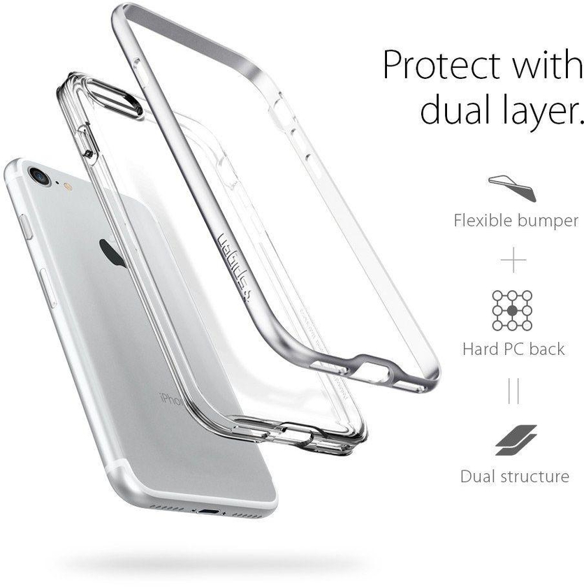 Spigen iPhone 7 Neo Hybrid CRYSTAL cover / case - Satin Silver